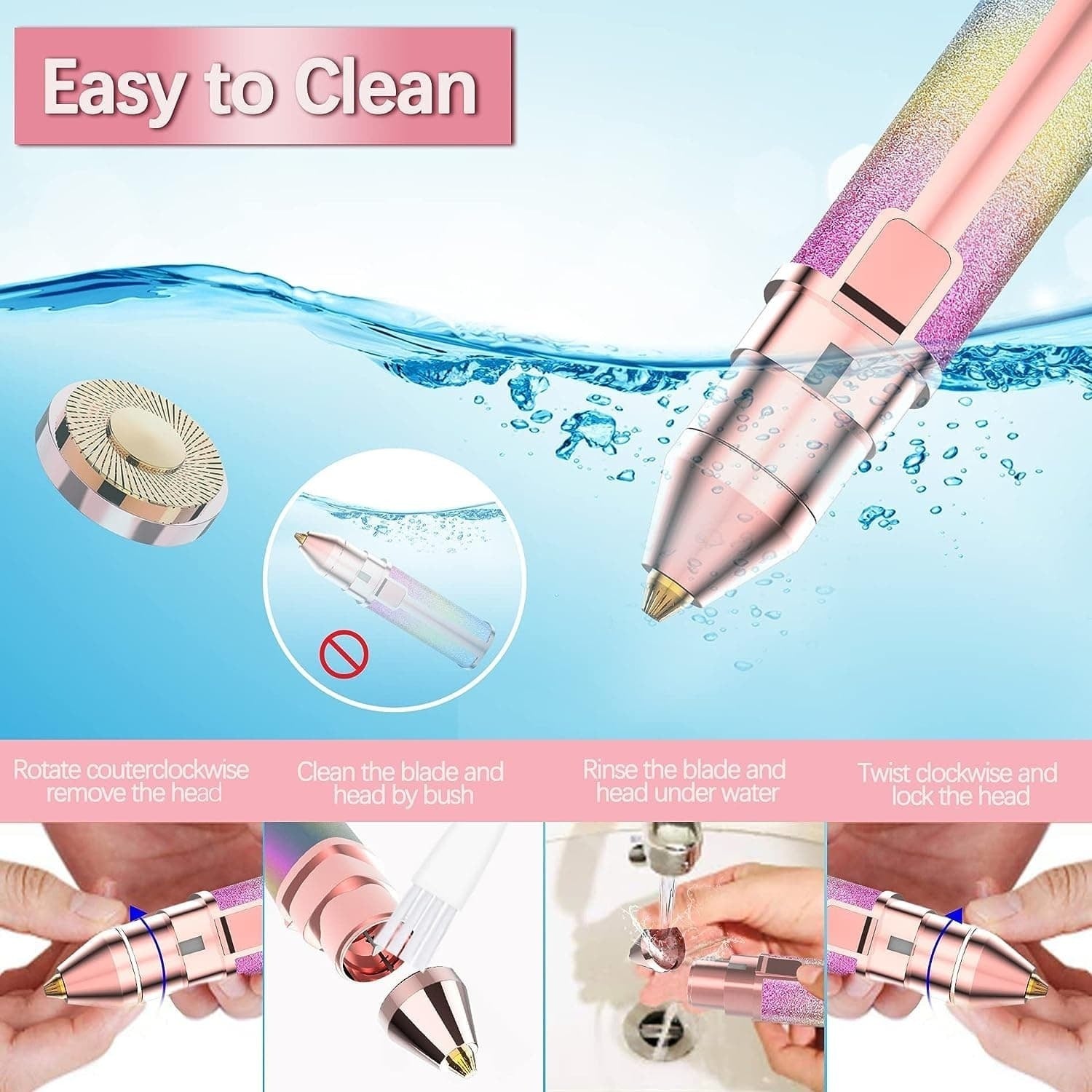 Electric Eyebrow Trimmer – Precision Hair Remover for Smooth & Painless Grooming  🔥 Hook (2 lines)