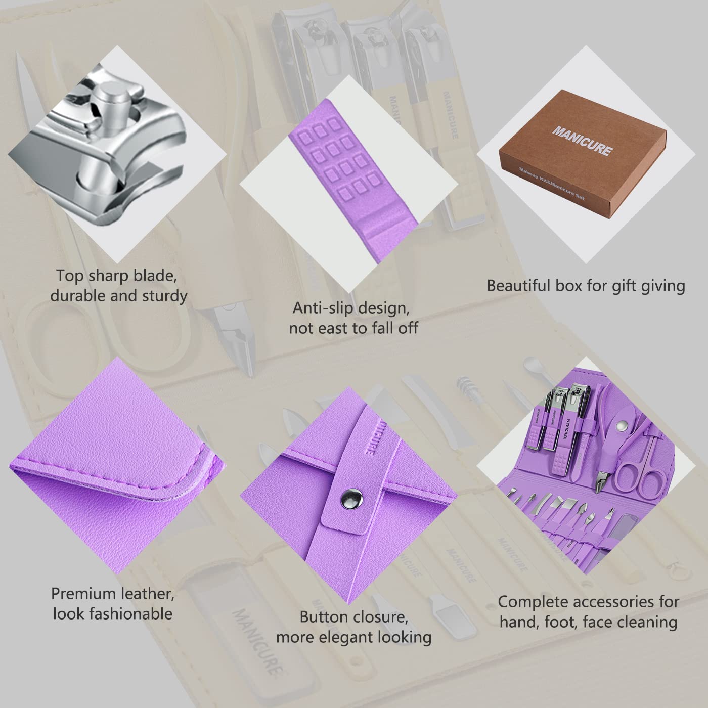 Professional Nail Care Kit – Complete Manicure & Pedicure Set for Home Use
